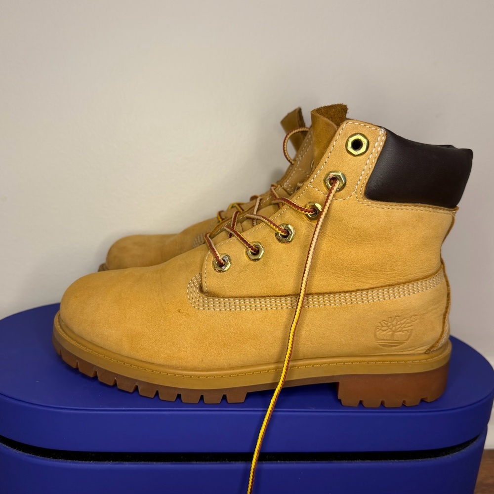 Timberland Brown and Yellow Boots